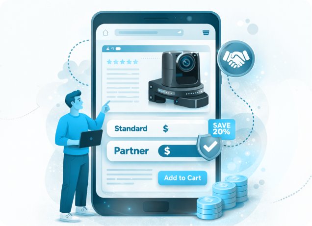 Partner pricing on product pages