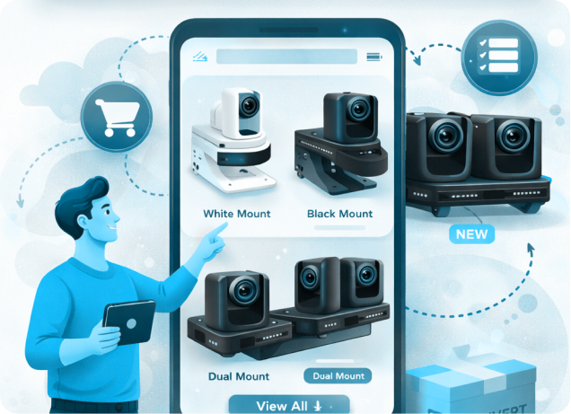 Full PTZ camera mounting product line